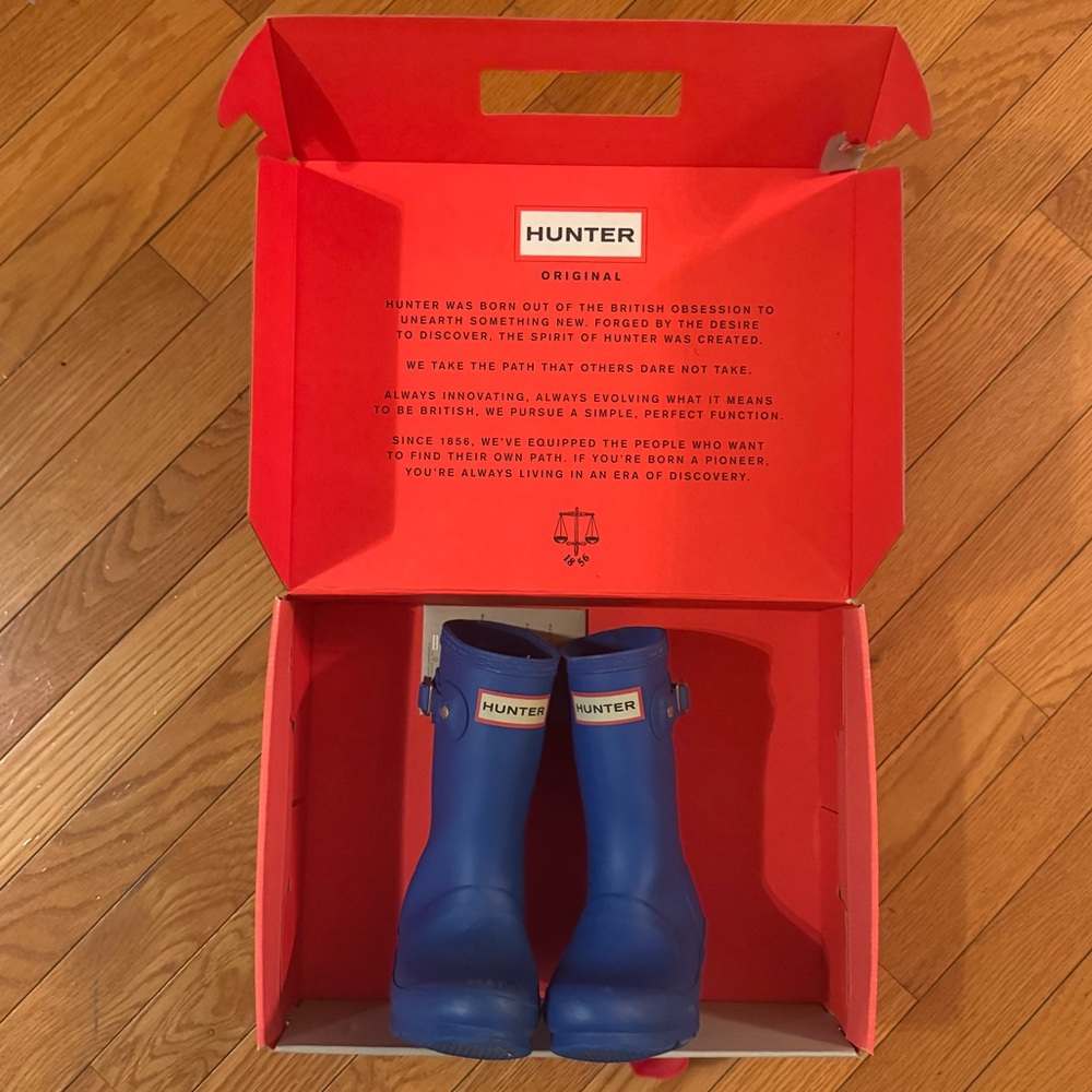 Hunter Original Blue Kids Boots